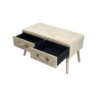 Banc en velours beige beige TU
