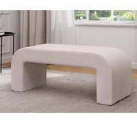 Banc en velours côtelé - Crème - CALVELO