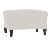 Banc en velours crème 70 x 35 x 41 cm rembourré avec espace de rangement, banc polyvalent comme banc à chaussures, ottoman et tabouret pour couloir, couloir, chambre à coucher et salon