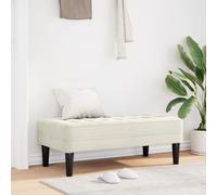 Banc En Velours Crème De 113 Cm Vidaxl