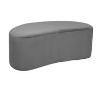 Banc En Velours Malone Gris Atmosphera