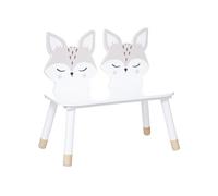 Banc enfant Douceur renard blanc