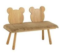 Banc enfant ours bois naturel Coco L 90 cm Beige G