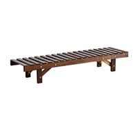 Banc Étagère À Fleurs Échelle De Balcon du Salon Support De Plantes en Pot du Sol Au Plafond Porte-Fleurs Extérieur pour Porte De Jardin Durable (Color : Brown, S : 80 * 25 * 16cm)