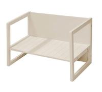 roba Banc pour enfants au style maison de campagne - Banc réversible avec 2 hauteurs d’assise - Utilisable comme table - Bois beige/cachemire