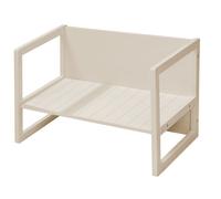 Banc Évolutif Enfant en Bois ROBA - Banc Bébé Réversible 2 Hauteurs Convertible en Table - Style Campagne - Beige / Cachemire