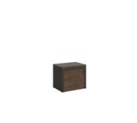 Banc extensible 55x40/305 cm Walk Noyer rallonges internes cadre Anthracite -