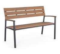 Banc Extérieur En Composite Accoudoirs En Bois