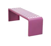Banc Extérieur Multicolore,tabouret De Sécurité Incurvé À Bords Arrondis,construction Soudée D'une Seule Pièce Pour Une Capacité De Charge Élevée,adapté Aux Pelouses(Pink,180cm/70.9in)