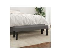 vidaXL Banc Gris 100x30x30 cm Similicuir346664 Gris G