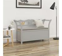 Banc Gris 107x45x75,5 cm Bois de sapin solide Gris G