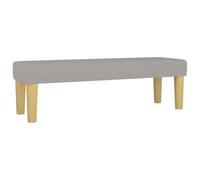 Banc Gris clair 100x30x30 cm Tissu