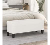 Banc Gris Clair 100x35x41 cm Tissu Microfibre Ottoman Siège Banquette vidaXL