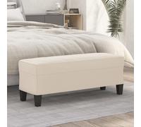 Banc Gris Clair 100x35x41 cm Tissu Microfibre Ottoman Siège Banquette vidaXL
