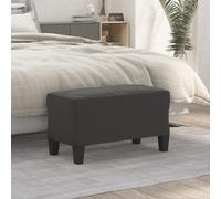 Banc Gris Clair 100x35x41 cm Tissu Microfibre Ottoman Siège Banquette vidaXL