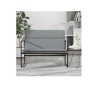 Banc Gris clair 100x64x80 cm Tissu, siège de banc, banc d'entrée, banc de salle à manger, chaise de banc, bancs d'entrée, sièges de salon