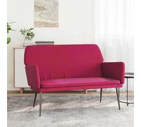 Vidaxl Banc Rouge Bordeaux 108x79x79 Cm Velours Rouge