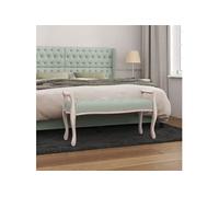 vidaXL Banc Gris clair 110x45x60 cm Velours344439 Gris clair G