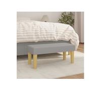 Banc Gris clair 70x30x30 cm Tissu gris clair G