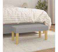 Banc Gris clair 70x30x30 cm Tissu gris clair G