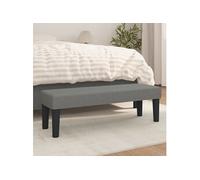 vidaXL Banc 346645 Tissu gris foncé 100x30x30 cm