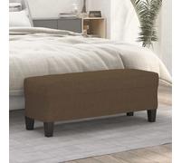 Banc Gris Foncé 100x35x41 cm Tissu Ottoman Siège Banquette de Lit vidaXL