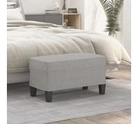Banc Gris Foncé 100x35x41 cm Tissu Ottoman Siège Banquette de Lit vidaXL