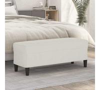 Banc Crème 70x35x41 cm Velours349405
