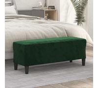 Banc Gris Foncé 100x35x41 cm Velours Ottoman Siège Banquette de Lit vidaXL