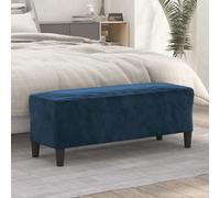 Banc Gris Foncé 100x35x41 cm Velours Ottoman Siège Banquette de Lit vidaXL