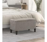 Banc Gris Foncé 100x35x41 cm Velours Ottoman Siège Banquette de Lit vidaXL