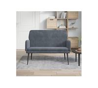 Banc 108x79x79 cm Velours Banquette Siège d'Entrée Salon Multicolore vidaXL