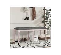 Banc Gris foncé 110x40x49 cm Tissu siège siège de banc banc d'intérieur vidaXL