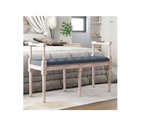Banc Gris foncé 110x40x70 cm Velours