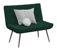 Banc gris foncé 110x74x84 cm velours siège de banc banc d'entrée vidaXL