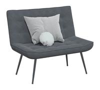 Banc gris foncé 110x74x84 cm velours siège de banc banc d'entrée vidaXL