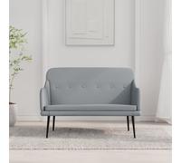 Banc Gris foncé 110x76x80 cm Tissu siège de banc banc d'entrée vidaXL