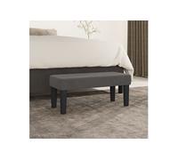 vidaXL Banc 70x30x30 cm Velours Gris foncé
