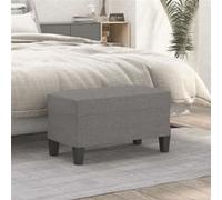 Banc Gris foncé 70x35x41 cm Tissu Gris foncé G
