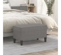 Banc Gris foncé 70x35x41 cm Tissu Gris foncé G
