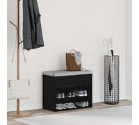 Banc Hall Vidaxl Noir Chêne 60x30x45 Cm En Bois D'ingénierie