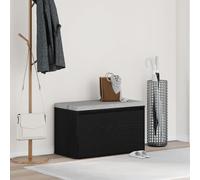 Banc Hall Vidaxl Noir Chêne 80x40x45 Cm En Bois D'ingénierie