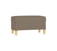 Banc - HELLOSHOP26 - 70x35x41 cm - Tissu taupe - Confort moelleux - Design contemporain