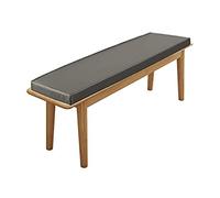 Banc imperméable en similicuir pour 2/3 places - Coussin doux antidérapant pour intérieur/extérieur - Accessoire en fourrure épaisse pour t et sle - 5 cm