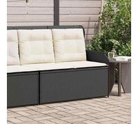 Banc inclinable de jardin avec coussins gris résine tressée vidaXL