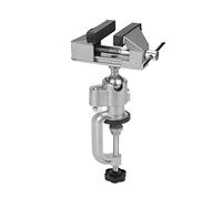 Banc industriel Vise | Pince de table en alliage en aluminium rotatif à 360 degrés | Mâchoire en caoutchouc réglable pour les projets de travail du bois/métallurgie/bricolage