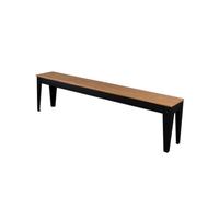 Banc intérieur noir-châtaignier