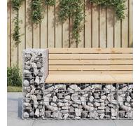 vidaXL Banc de jardin Design Gabion 92×71×65,5 cm Bois massif de pin