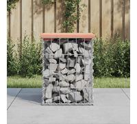 vidaXL Banc de jardin Design Gabion – Bois massif de Douglas 63×44×42 cm pour extérieur