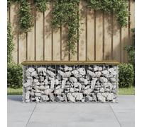 Banc Jardin Design Gabion Siège de Patio Extérieur Bois Massif de Douglas vidaXL